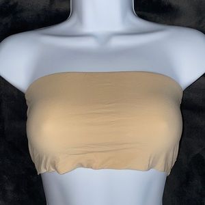 Skims by Kim Kardashian bandeau bra size medium cream skin tone color sand